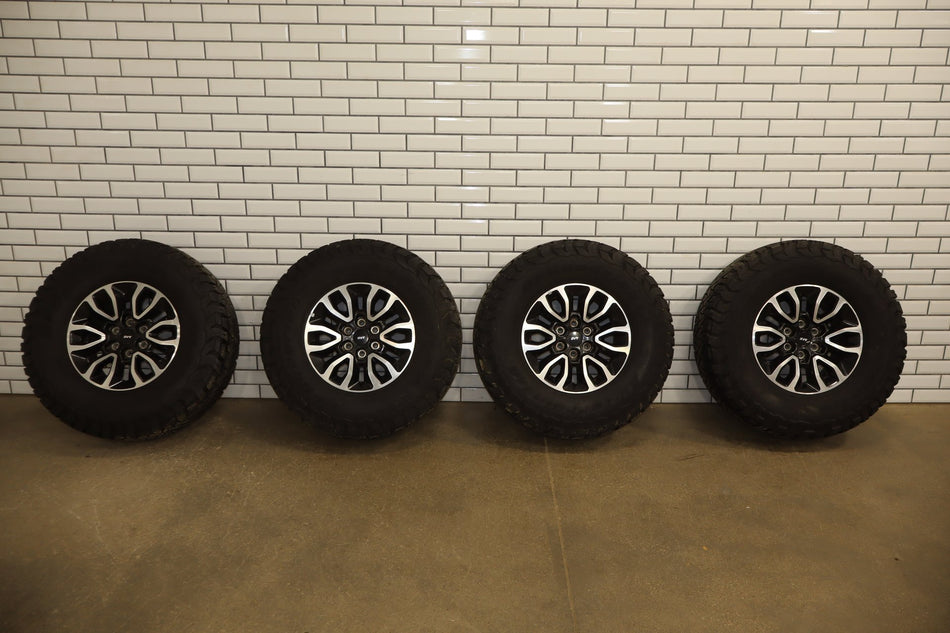 Set of Used OEM '05-'25 Ford F150 Raptor Wheels on 315/70R17 BFGoodrich TAKO2 LT