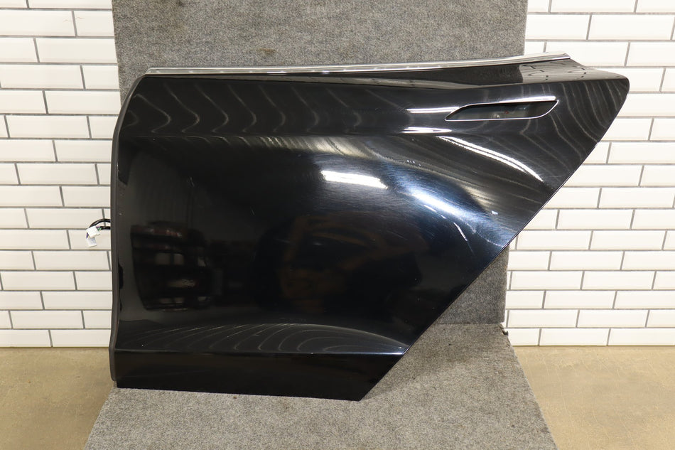 2012-2015 Tesla Model S Left Rear Door Shell Black PBSB
