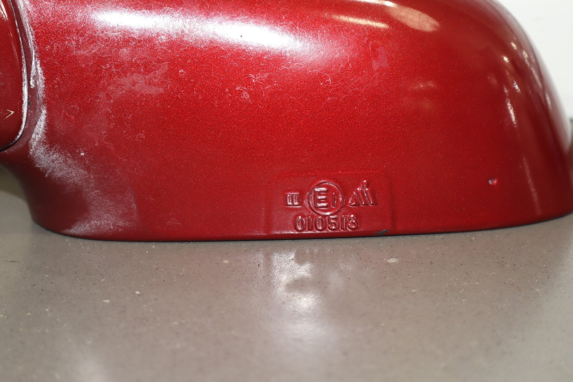 1997-2002 Chevrolet Corvette Left Door Mirror Magnetic Red 86