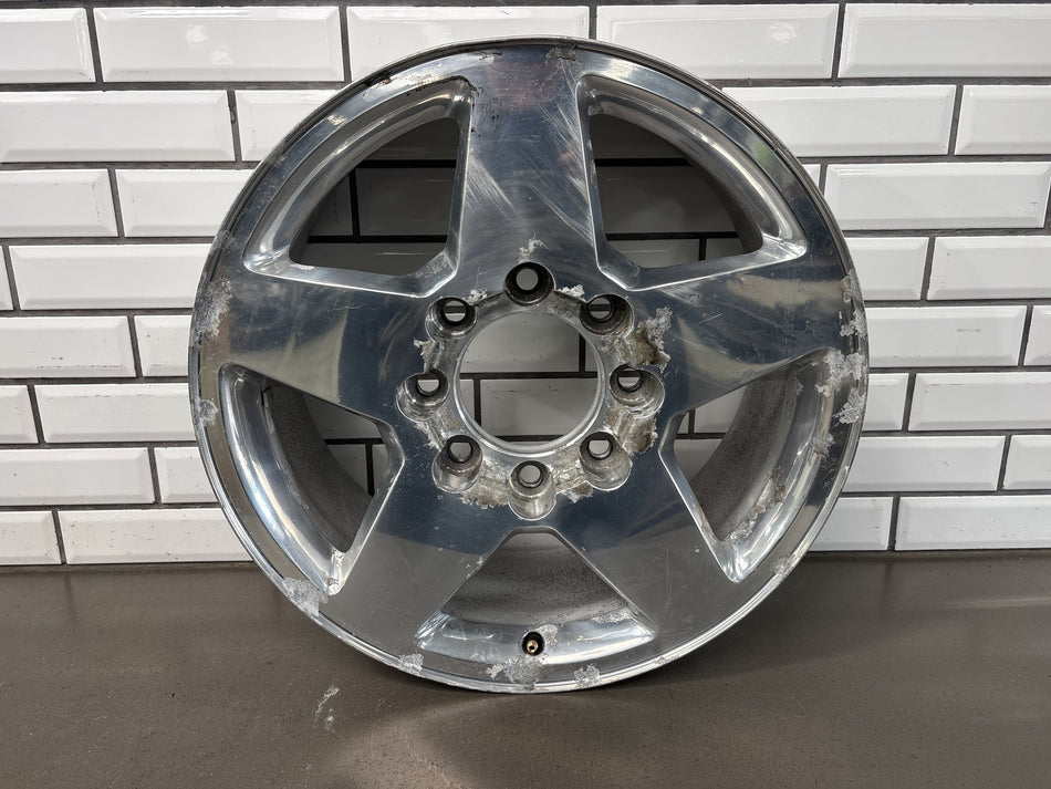 15-19 Chevy Silverado 2500HD 20x8.5 Polished 5 Spoke 8 Lug Aluminum Wheel (1)