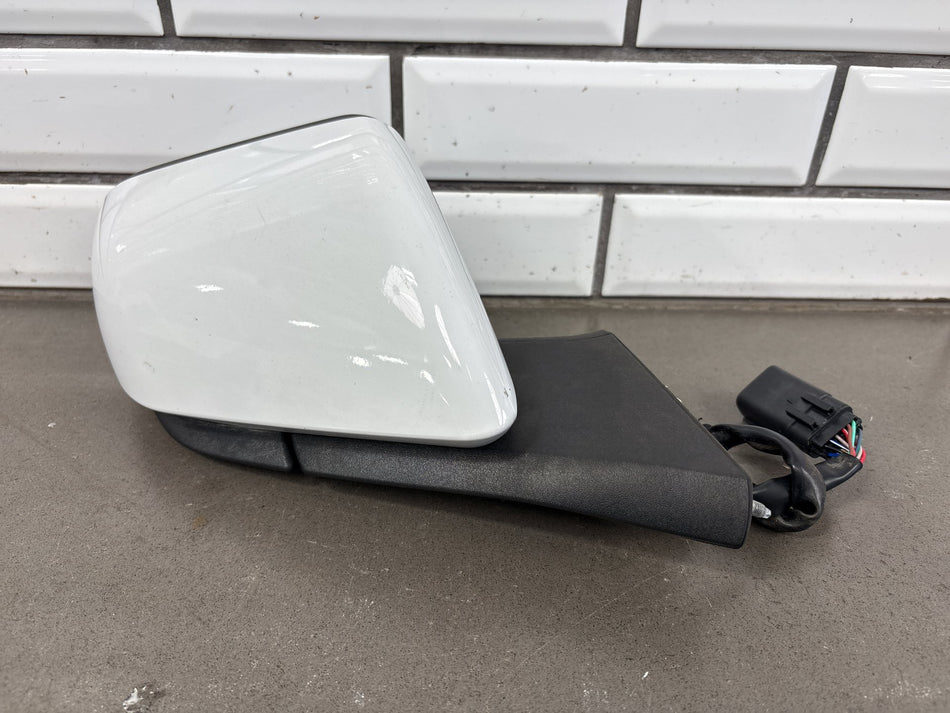 18-23 Ford Mustang S550 Passenger Right Door Mirror W/ Blind Spot Oxford White