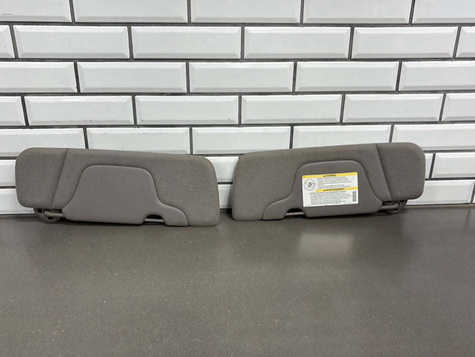 2001 Chevrolet Silverado 1500 Sun Visor Pair Left/Right Graphite 122