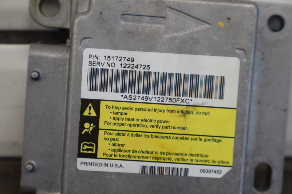 2003 Hummer H2 Airbag Module/Sensor OEM