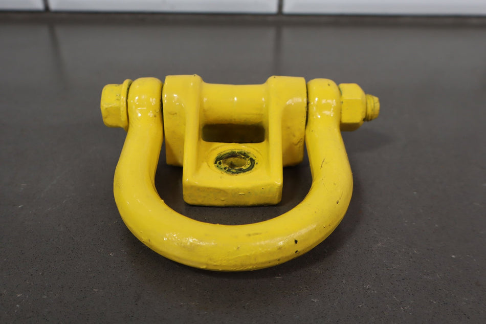 2003-2007 Hummer H2 - Pair - Rear Tow Hooks with Mounting Brackets OEM 1 Yellow