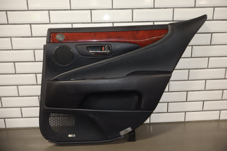 2012 Lexus LS460 L Right Rear Door Panel Black 20
