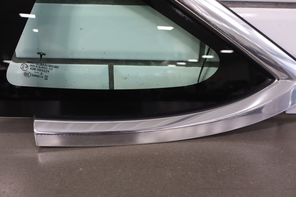 2019 Tesla Model 3 Left Quarter Window OEM