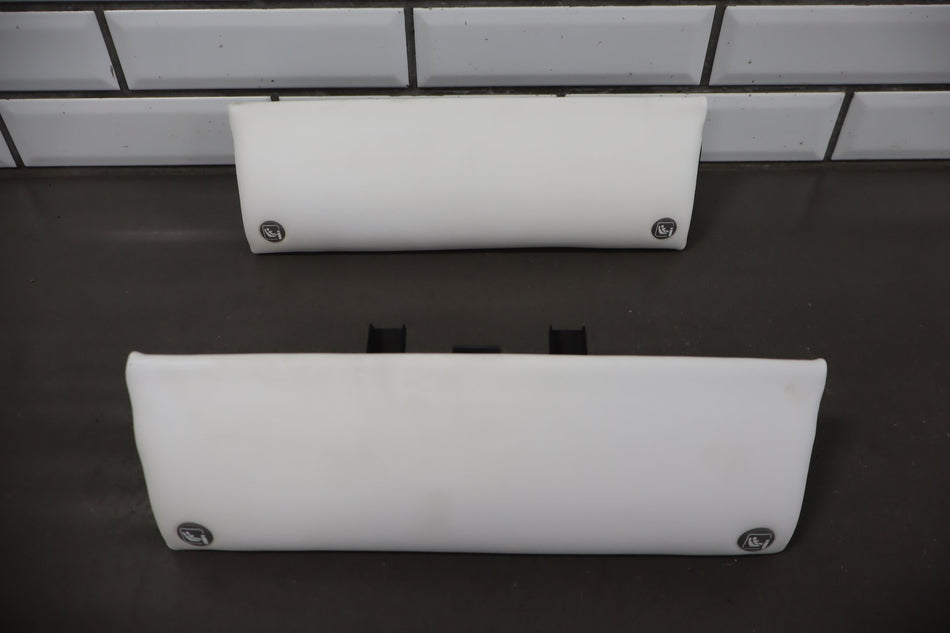 2022-2026 Tesla Model S Rear Seat Isofix Flaps Pair Left/Right White OEM