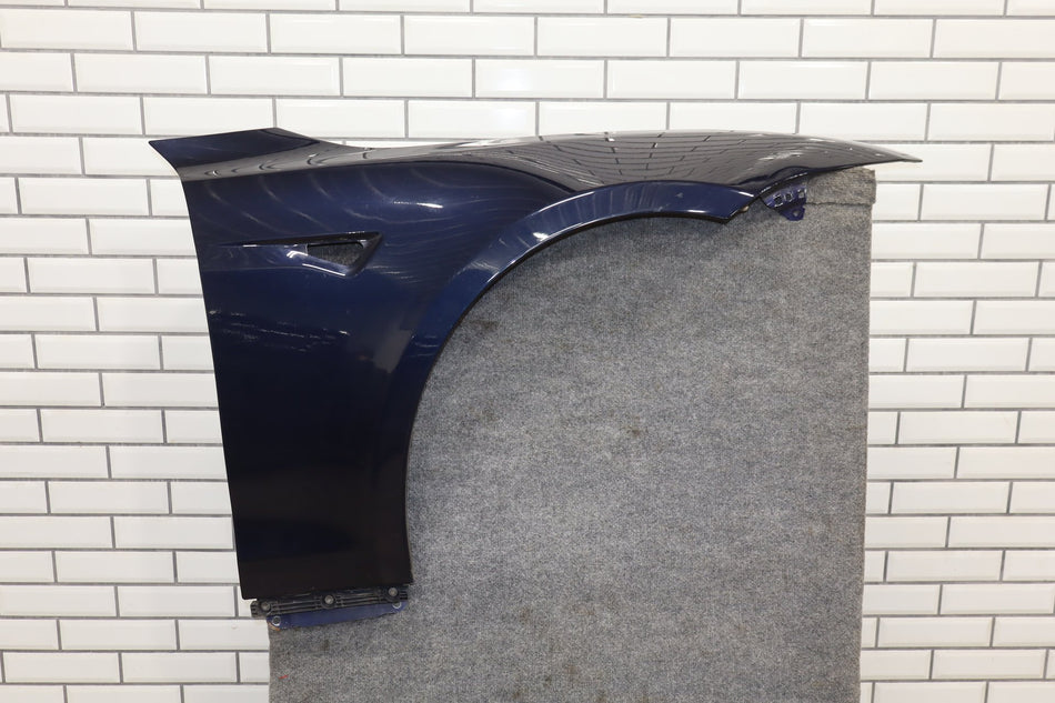2012-2020 Tesla Model S Passenger Right RH Fender Blue Metallic PMMB