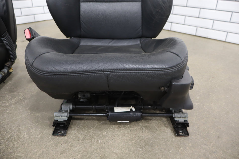 BMW Z3 E36 Roadster Black Leather Seats Set Pair Left/Right OEM