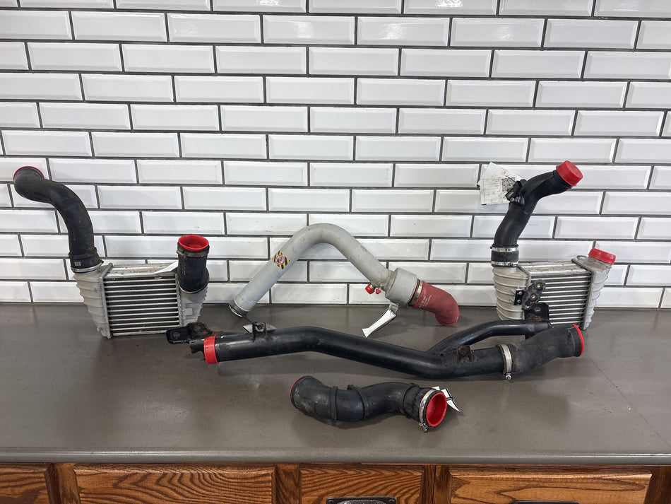 00-06 Audi TT Quattro 225hp 1.8T Intercoolers With Charge Pipes Hoses Kit OEM