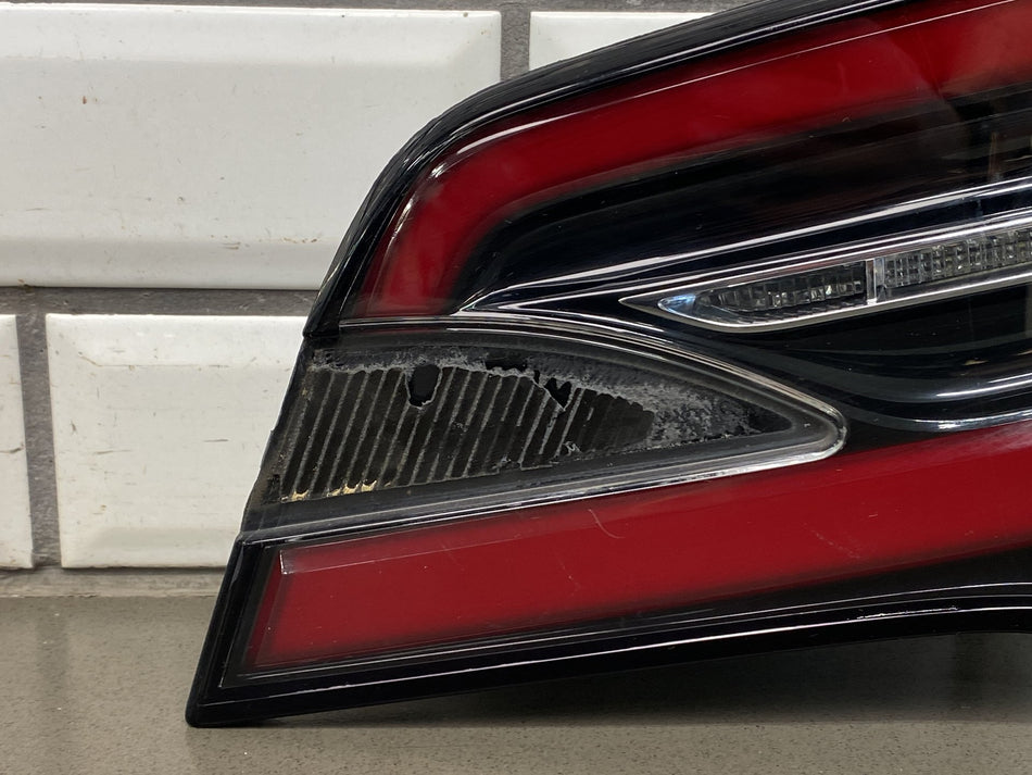 16-20 OEM Tesla Model X Rear Right Passenger Side Trunk Inner Tail Light Lamp