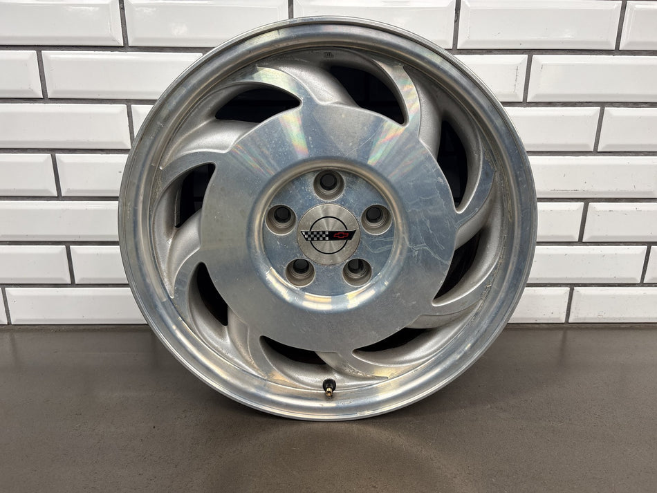 1993-1996 Chevrolet Corvette C4 Right RH 17x9.5 Machined Finish Sawblade Wheel