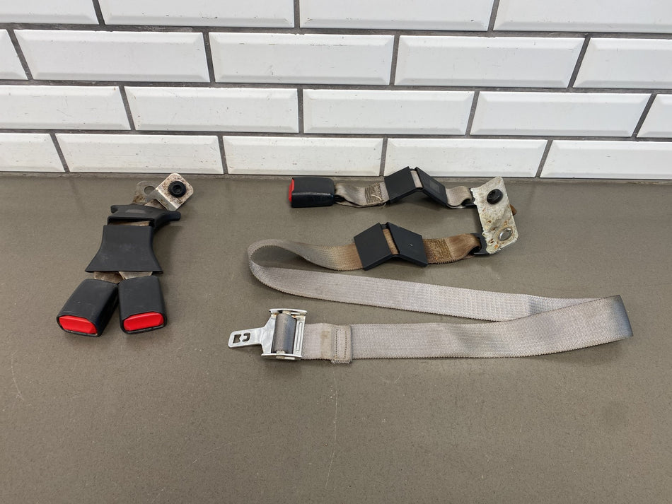 99-07 Ford F250 F350 Super Duty Crew Cab Rear Center Lap Seat Belt Gray