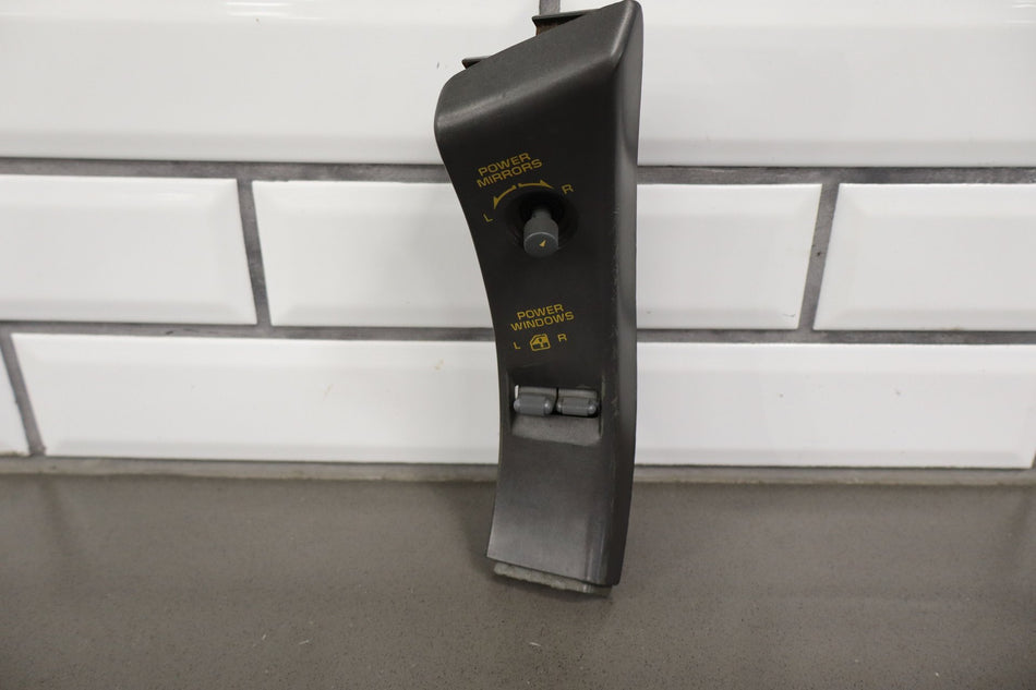 1990-1991 Chevrolet Corvette C4 - Driver Door Window Mirror Switch W/ Trim