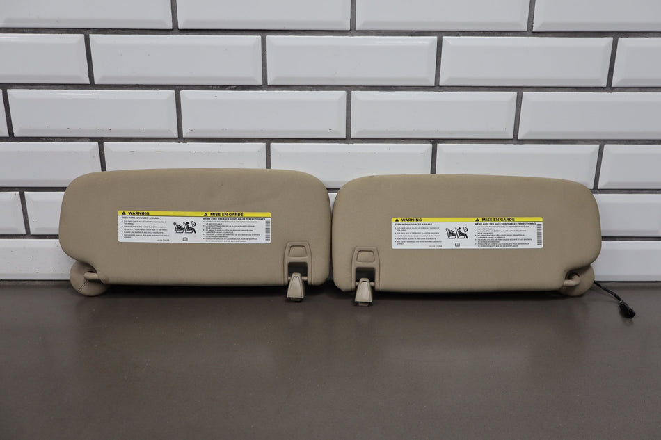 14-16 Jeep Grand Cherokee Limited Sun Visor Pair (Frost Beige)