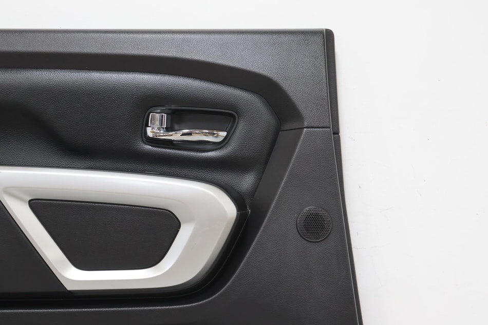 2017 Nissan Titan XD Left Rear Door Panel Black G