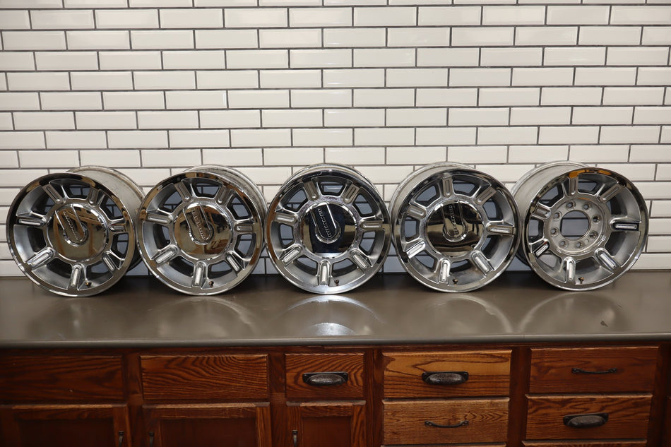 04-07 Hummer H2 17x8.5 Chrome 7-Spoke Wheel Set of 5