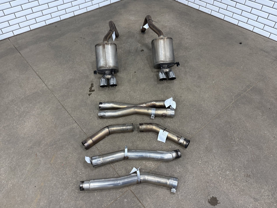 Corsa Cat-Back Exhaust X-Pipe Quad Polished Tips 2005-2008 Corvette C6 LS2 LS3