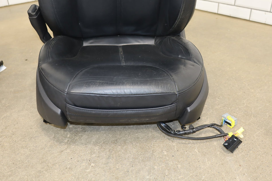 2013 Tesla Model S 60 Synthetic Leather (Leatherette) Seats Set Black