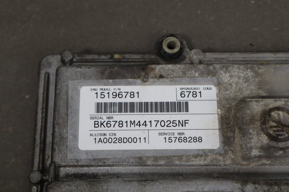 2001-2005 Chevy GMC 2500HD 3500 Allison Transmission Control Module TCU TCM 15768288