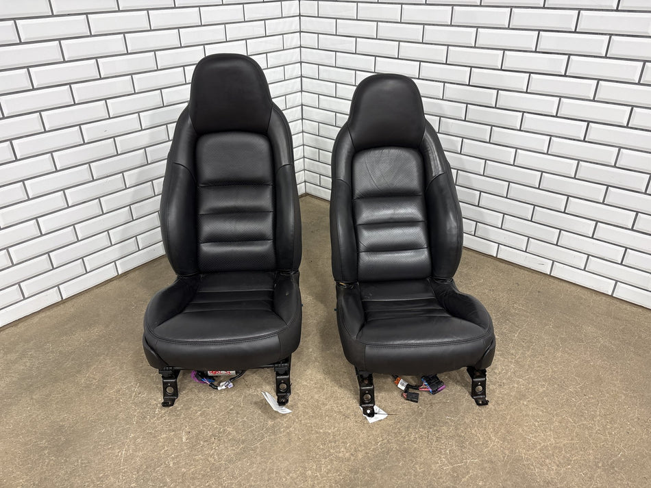 05-13 Chevy Corvette C6 Leather Seats Set Pair