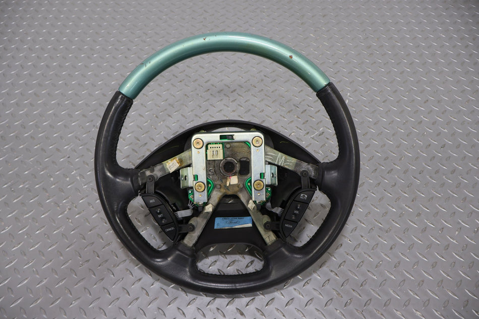 02-05 Ford Thunderbird Steering Wheel Blue Wood