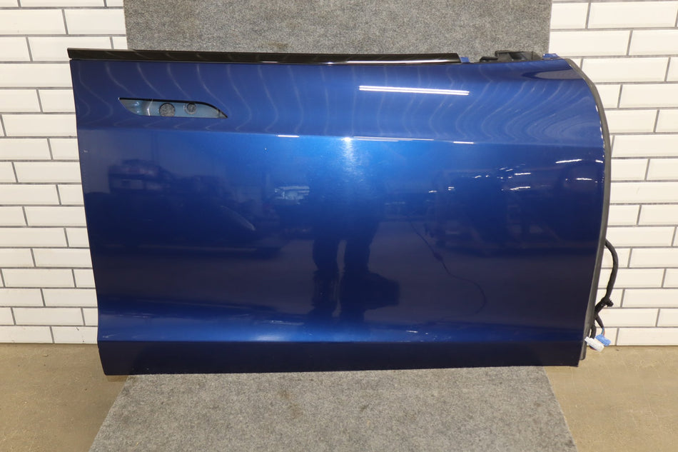 2022 Tesla Model S Right Front Door Deep Blue Metallic ppsb