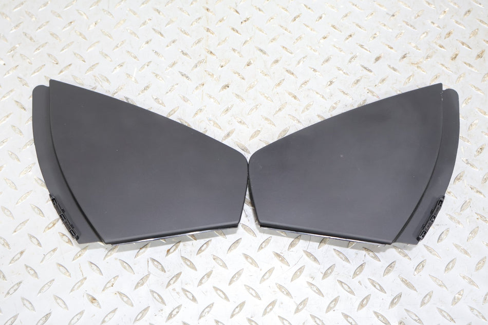 17-24 Porsche 718 Cayman Boxster Dash End Cap Pair (Black)