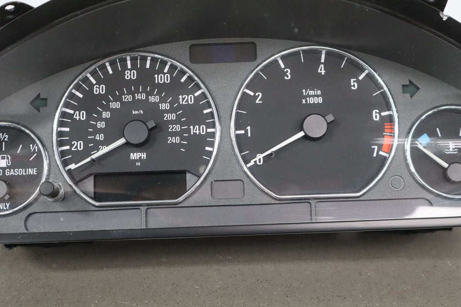 00-02 BMW E36 Z3 Instrumental Speedometer Cluster Gauges Display Chrome Oem