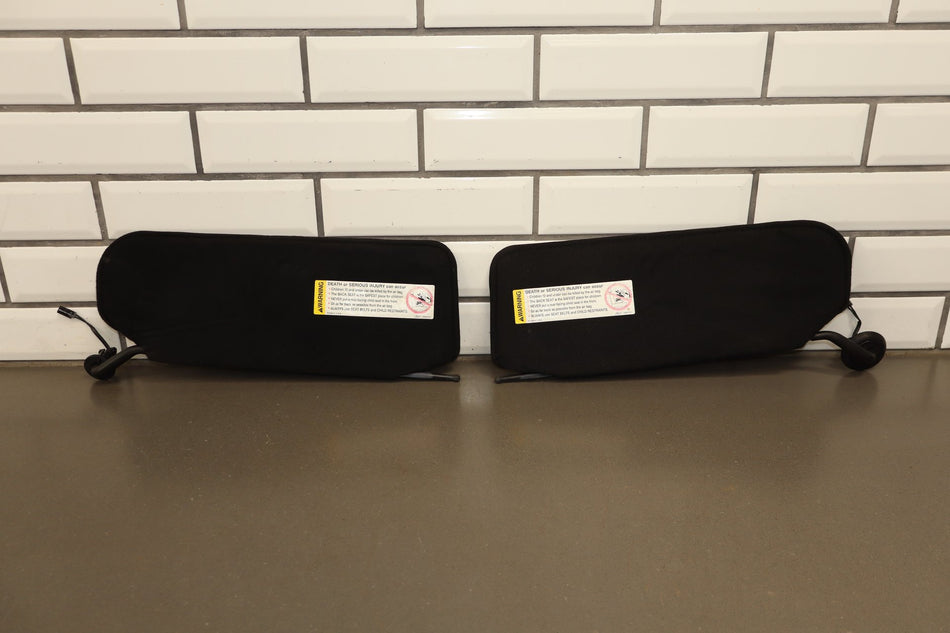 1997-2004 Chevrolet Corvette C5 Sun Visor Pair Black OEM