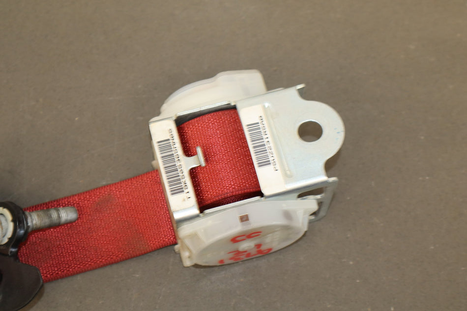 2015-23 Dodge Challenger LH Rear Seat Belt Ruby Red XC OEM