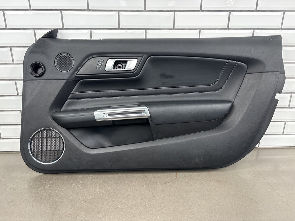 2018-2023 Ford Mustang S550 Passenger Right Door Trim Panel Ebony Leather OEM