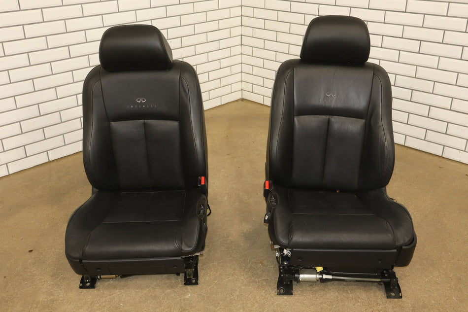 2004 Infiniti M45 Sport Leather Seats Set Graphite G
