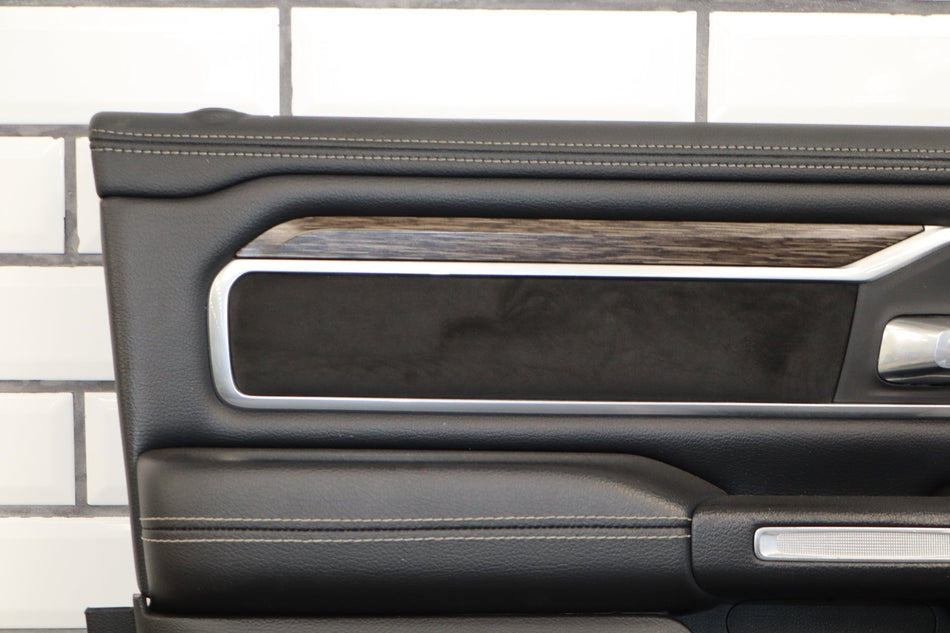 19-24 Ram 1500 (DT) Left Front Door Trim Panel (Black X9)