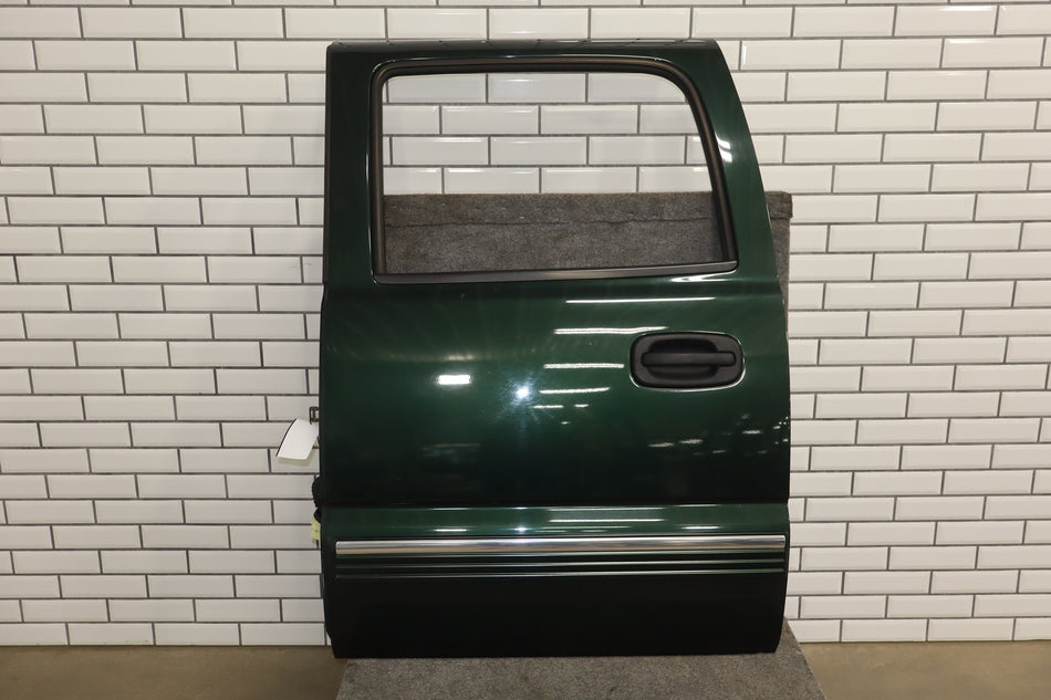 01-07 Chevy GMC Silverado Sierra Suburban GMT800 Crew Cab Left Rear Door Forest Green 47