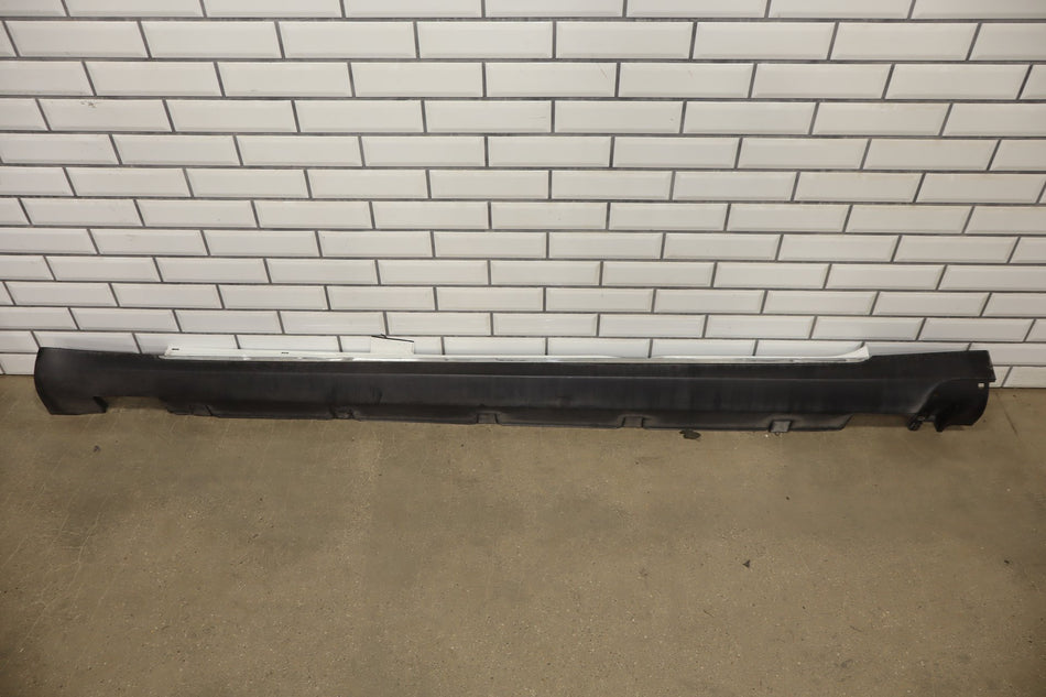2012-2015 Tesla Model S P85 Left Rocker Molding Pearl White PPSW