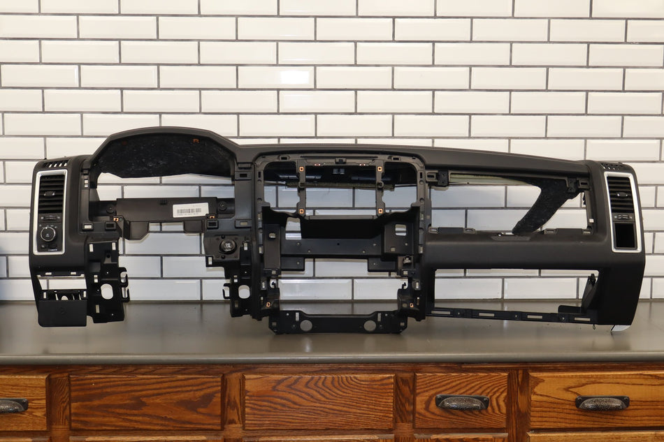 2013-2018 Ram Leather Dash Panel Black X9