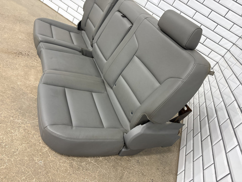15-19 Chevy Silverado GMC Sierra 2500HD 3500HD Crew Cab Rear Seat 60/40 Gray