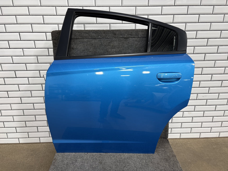 15-23 Dodge Charger Left Rear Door B5 Blue PQD (Bare)