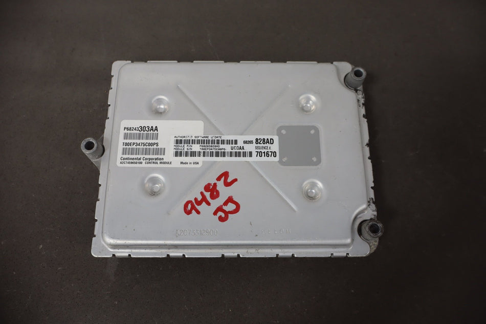2016-2020 Ram 1500 5.7LL Gasoline Engine Computer 68243303AB