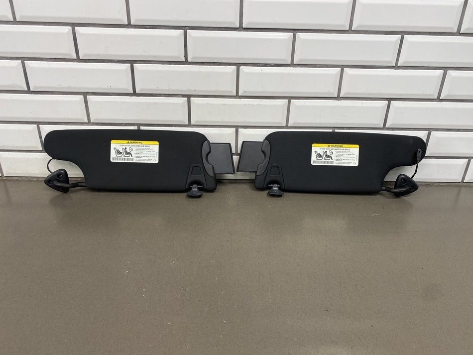 2011-2014 Dodge Challenger Left Right Sun Visor Pair Black OEM
