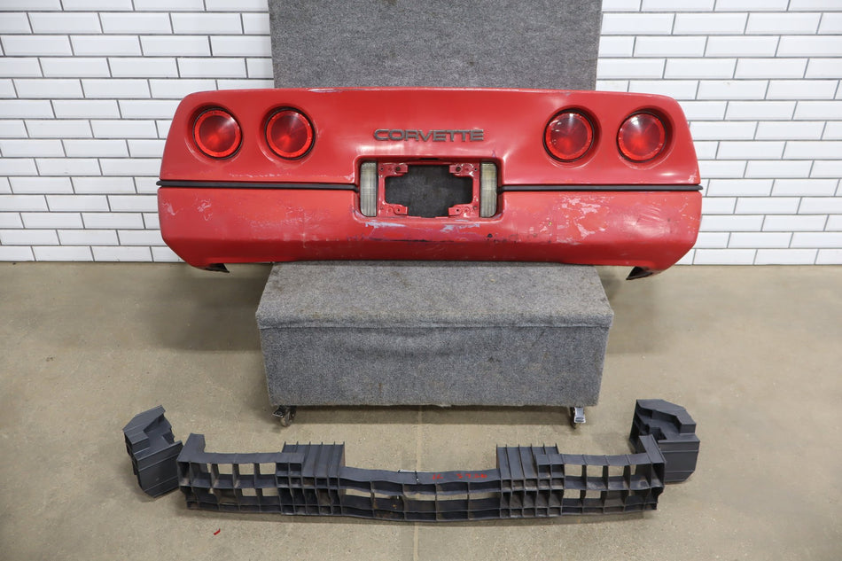 1984-1990 Chevrolet Corvette C4 Rear Bumper Bright Red 72