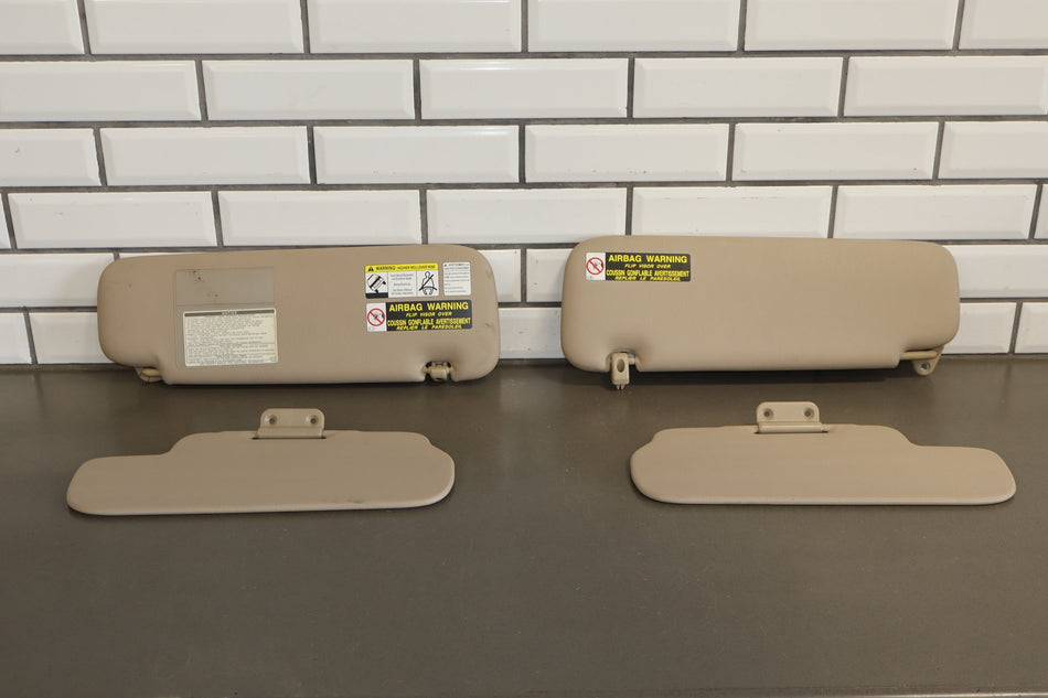 2000-2002 Toyota Land Cruiser Lexus LX470 J100 - Sun Visor Pair Oak
