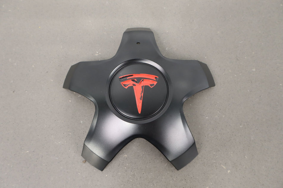 2021 Tesla Model S Plaid Mag Wheel Centre Cap Matte Black