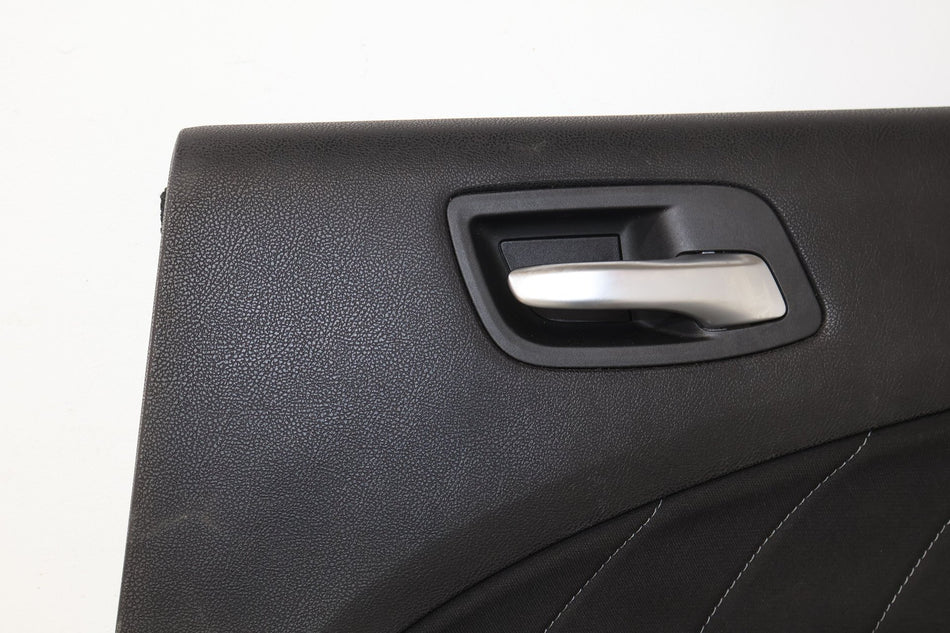 2018 Dodge Charger Right Rear Door Trim Panel Black X9
