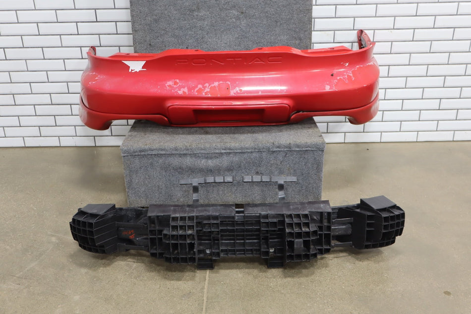 1996-2002 Pontiac Firebird Rear Bumper W68 Sport Appearance Bright Red