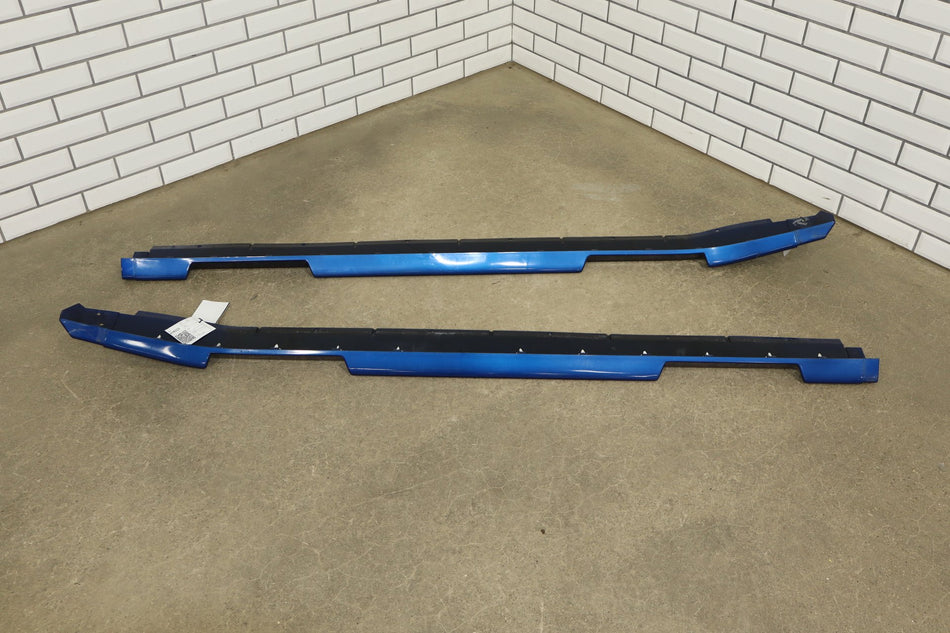 03-09 Hummer H2 WS2 Special Edition Pair Rocker Moldings Pacific Blue 91