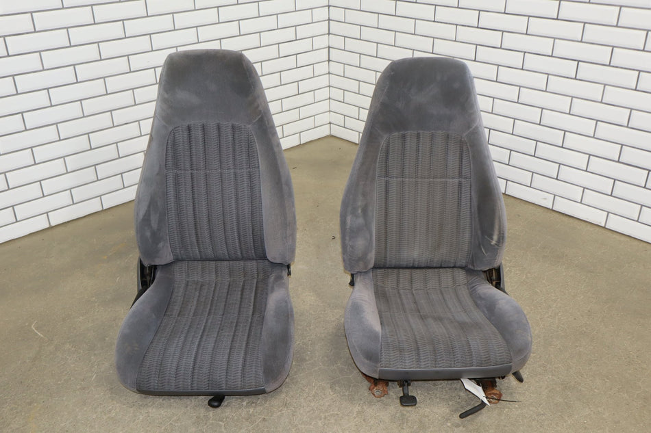 1993-2002 Chevrolet Camaro Z28 Cloth Manual Seat Set Gray 14B