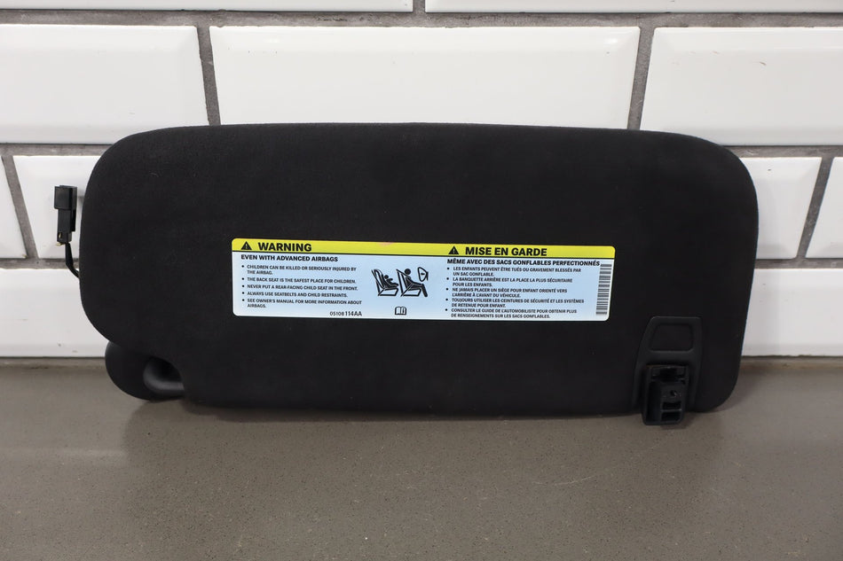 2014 Jeep Grand Cherokee Sun Visor Pair Black Illuminated