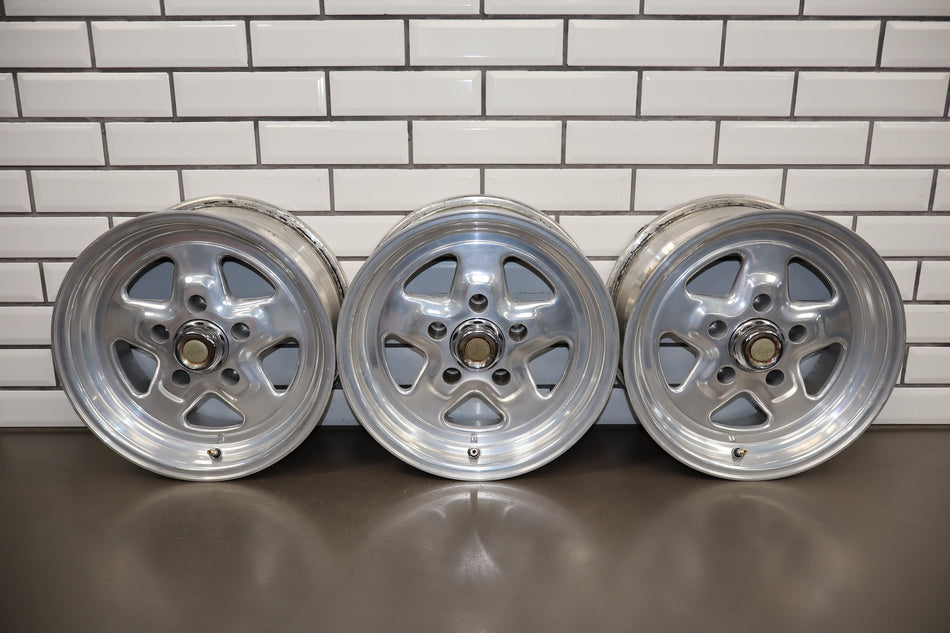 15x7 Pacer 521p Dragstar wheels Set of 3 5x5 (5x127)